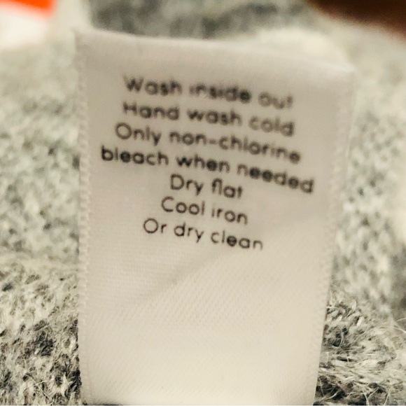 Athleta grey Undercover Camo sweater alpaca merino blend SZ M. G25 - Picture 6 of 9